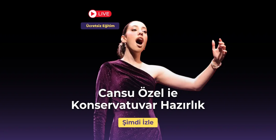 Şan Eğitimi ve Konservatuvar Hazırlık: Online Atölye